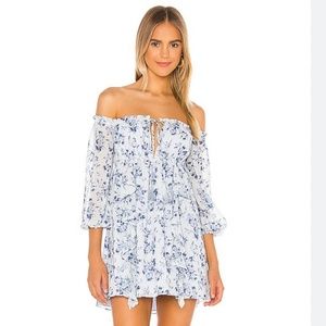 House of Harlow x REVOLVE Zanna Dress in Blue Floral